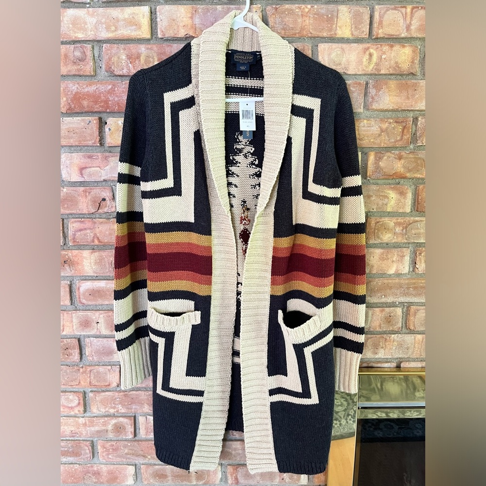NWT Pendleton Woman’s Harding Open Front Cardigan